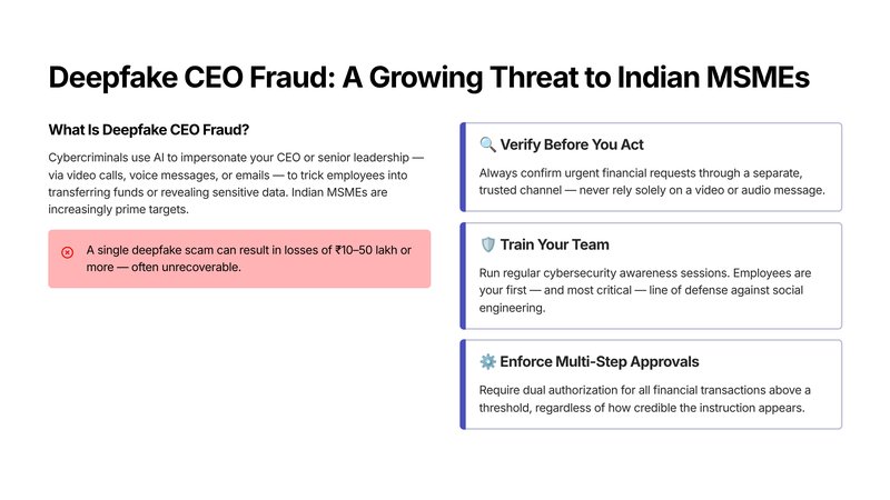 Deepfake CEO Fraud Is Targeting Indian MSMEs — Here's How to Spot It