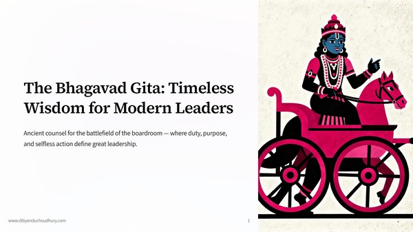 The Bhagavad Gita: Timeless Wisdom for Modern Leaders cover