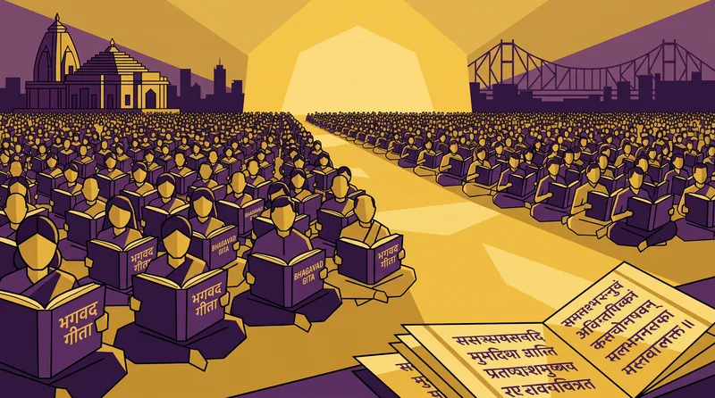 Five Lakh Voices, One Lakh Counted: Reading Kolkata's Mega Gita Path